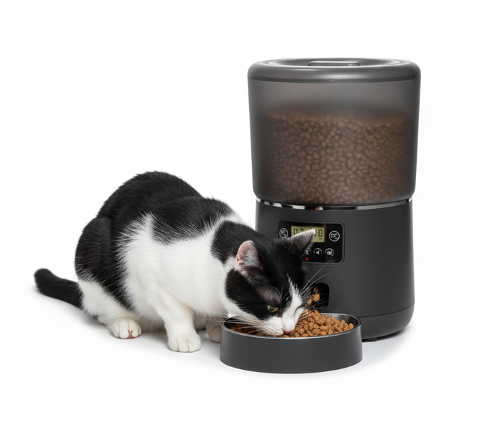 Automatic Pet Feeder 4L Automatic Cat Food Dispenser Smart Control Bug and Snag Resistant Cat Dog Timer Feeder