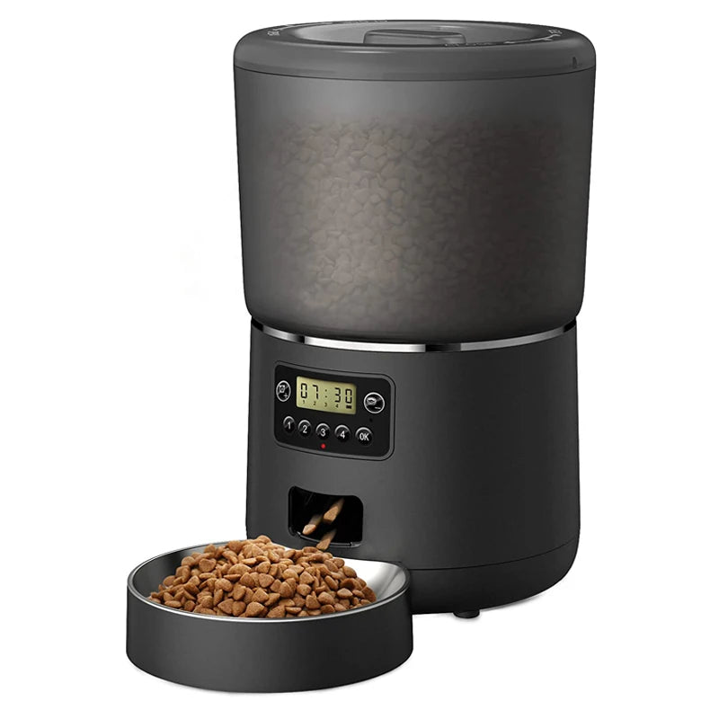 Mangeoire Automatique Pour Animaux De Compagnie 4L Distributeur Automatique De Nourriture Pour Chat Contrôle Intelligent Résistant Aux Insectes Et Aux Accrocs Mangeoire Pour Chien Chat