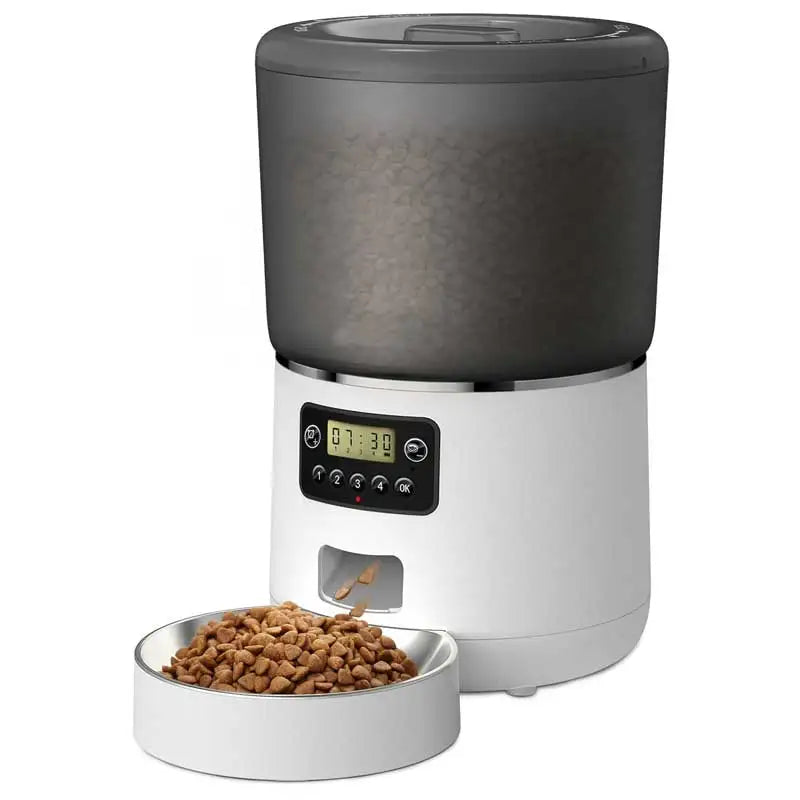 Mangeoire Automatique Pour Animaux De Compagnie 4L Distributeur Automatique De Nourriture Pour Chat Contrôle Intelligent Résistant Aux Insectes Et Aux Accrocs Mangeoire Pour Chien Chat
